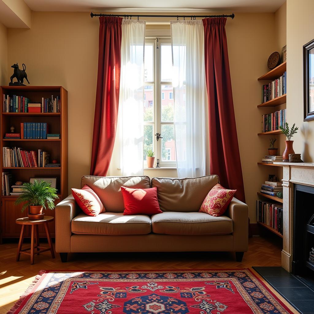 Cozy Living Room in Madrid Homestay