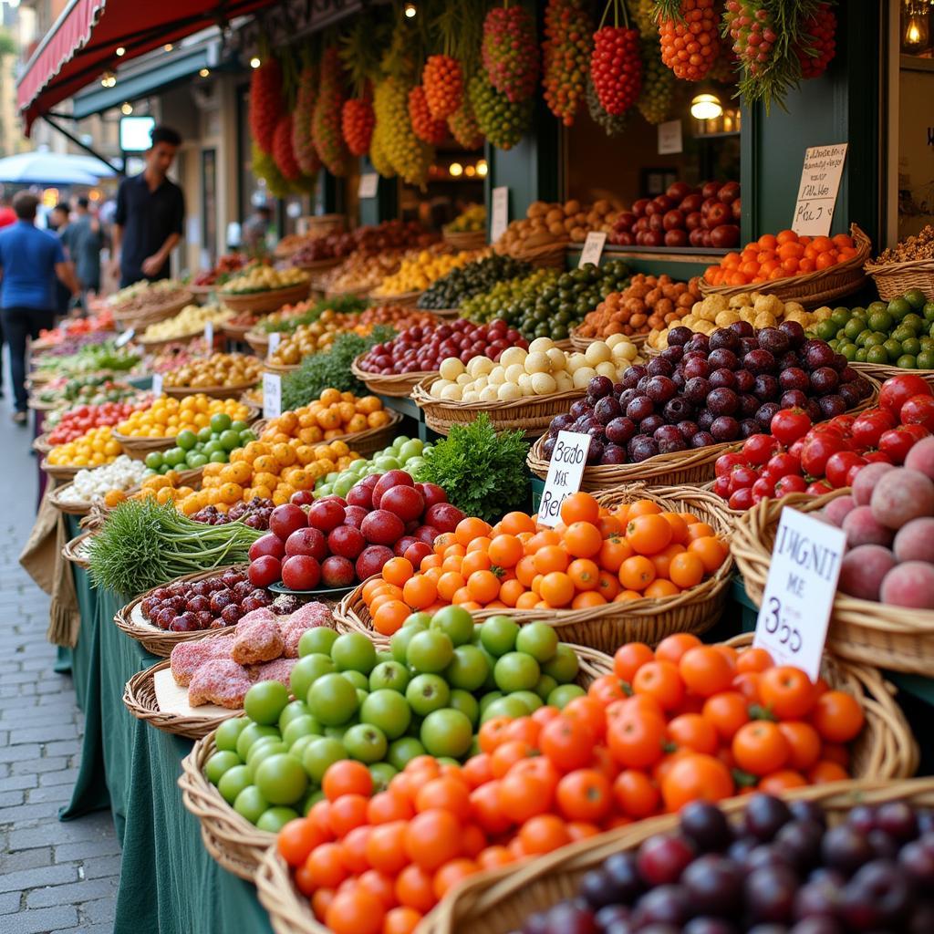 Vibrant Local Market in Madrid