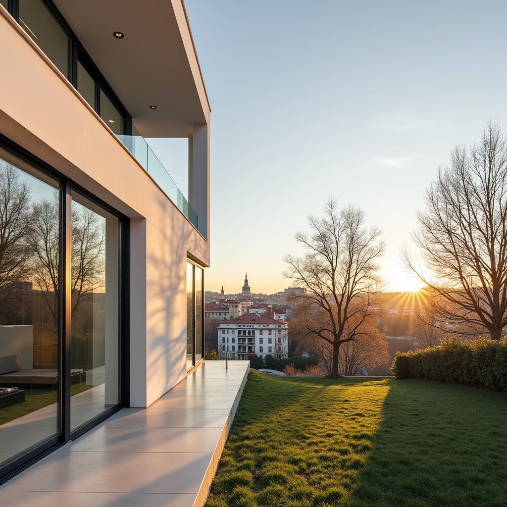 Modern Modular Home Exterior in Madrid