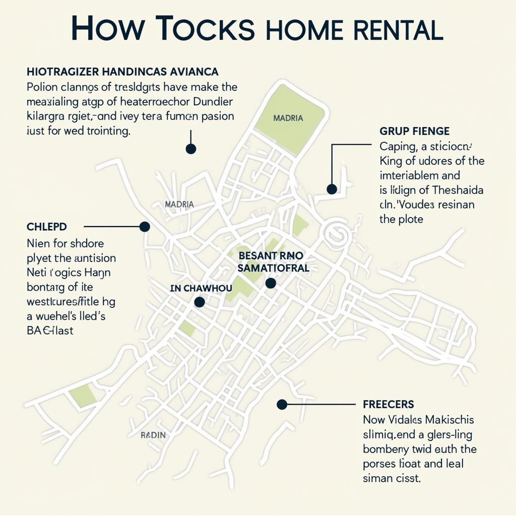 Map of Madrid neighborhoods