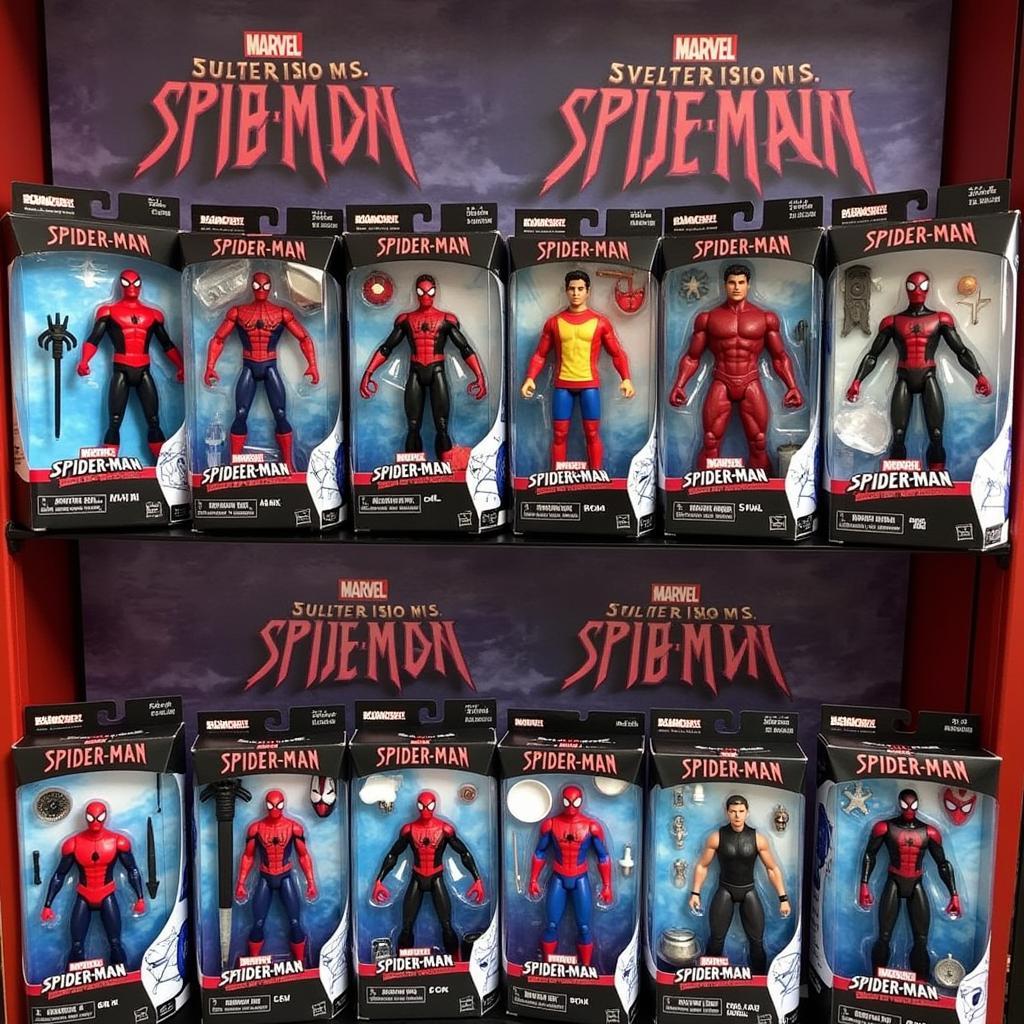 Marvel Legends Spider-Man: No Way Home collection display