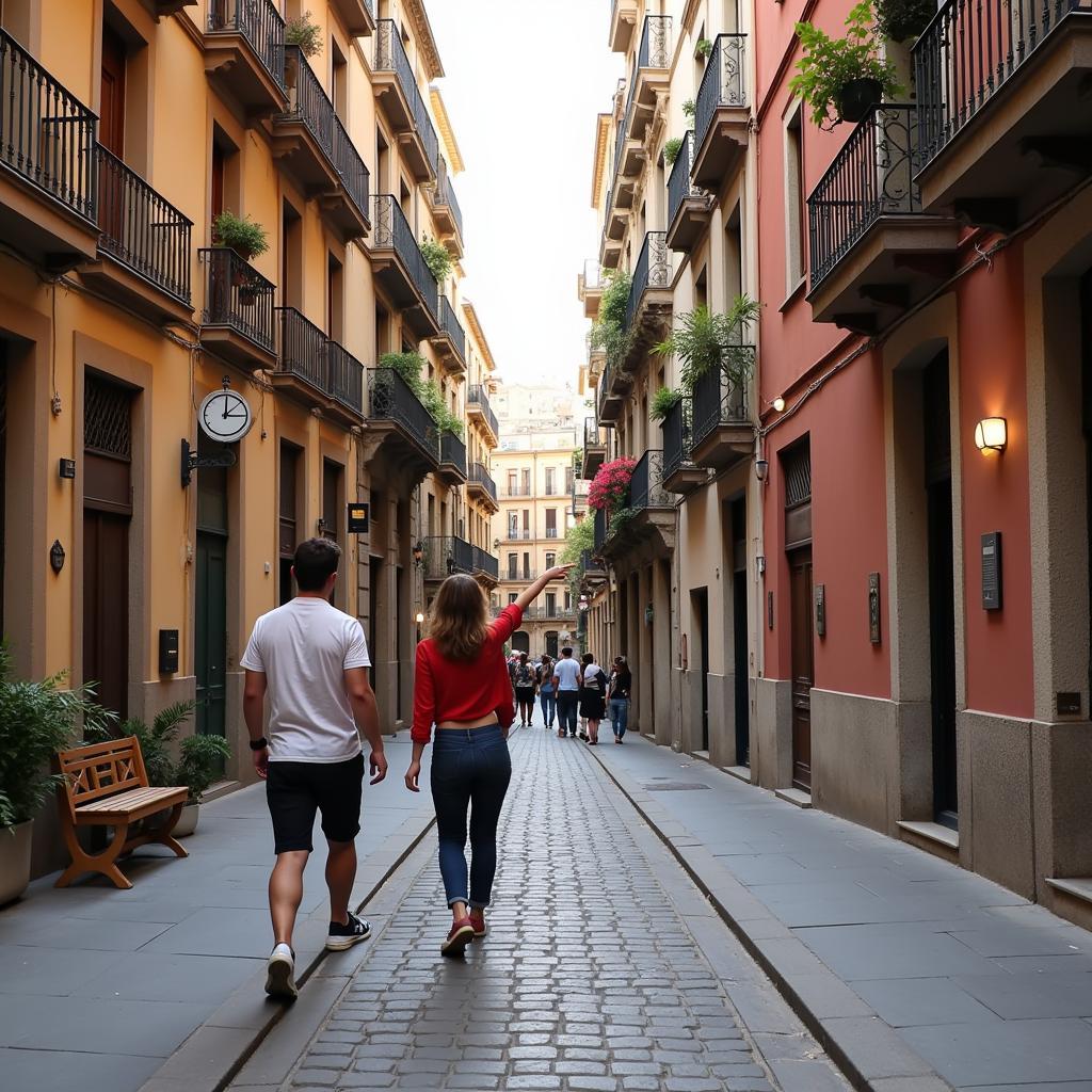 Exploring Barcelona with a meika home Host