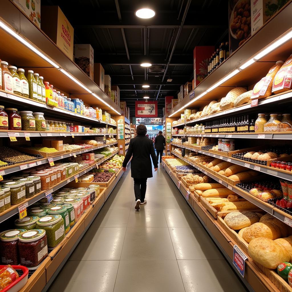 A Mercadona Aisle Stocked with Spanish Delights