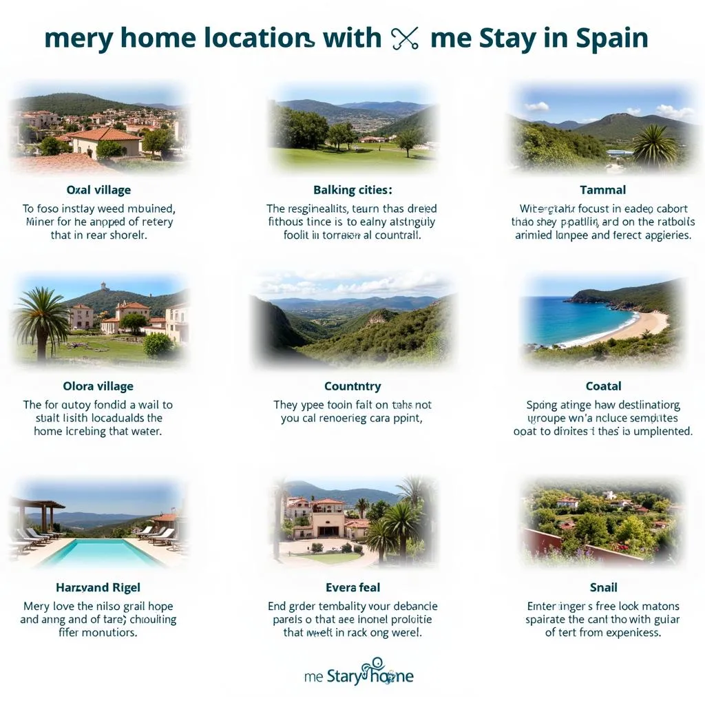 A variety of mery home locations