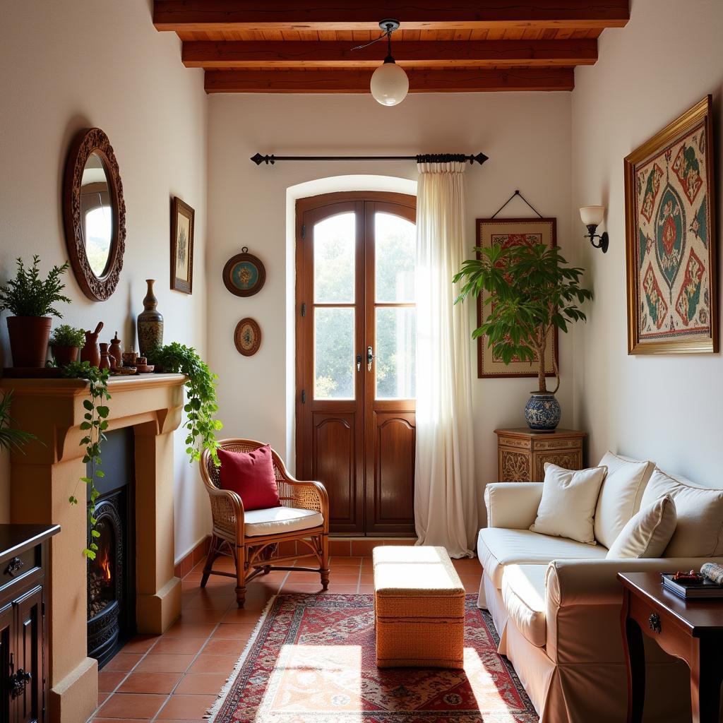 Traditional Spanish Decor in a Mijas Homestay Interior