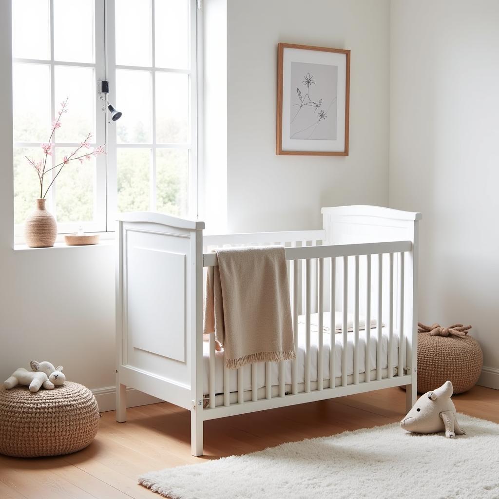 Modern Nursery with Mini Cuna Zara Home