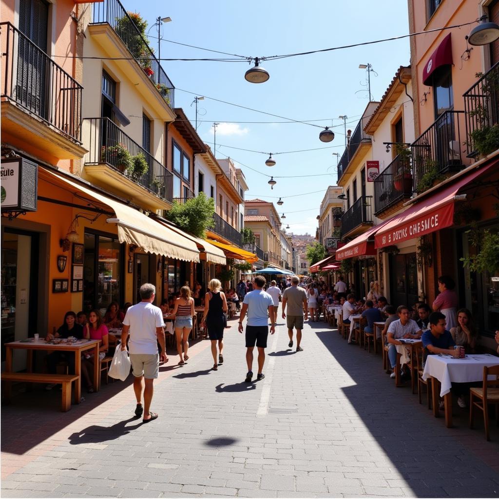 Vibrant Street Scene in Mislata