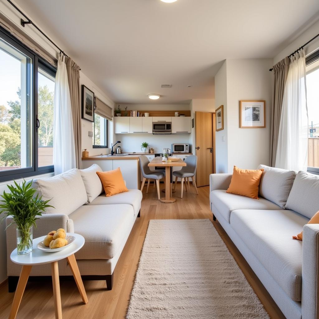 Modern Mobile Home Interior in Barcelona