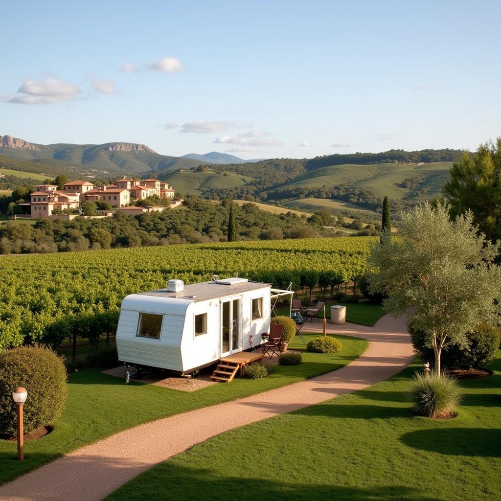 Mobil-Home in Spanish Countryside