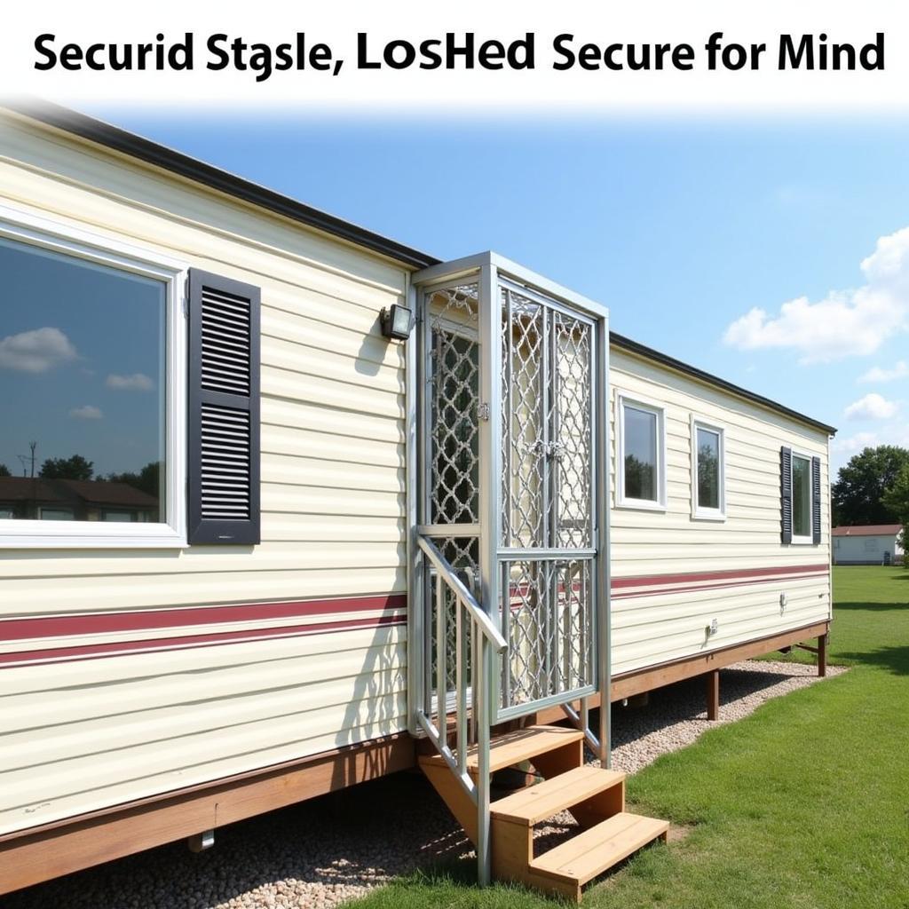 Secure mobile home with a robust aluminum enclosure