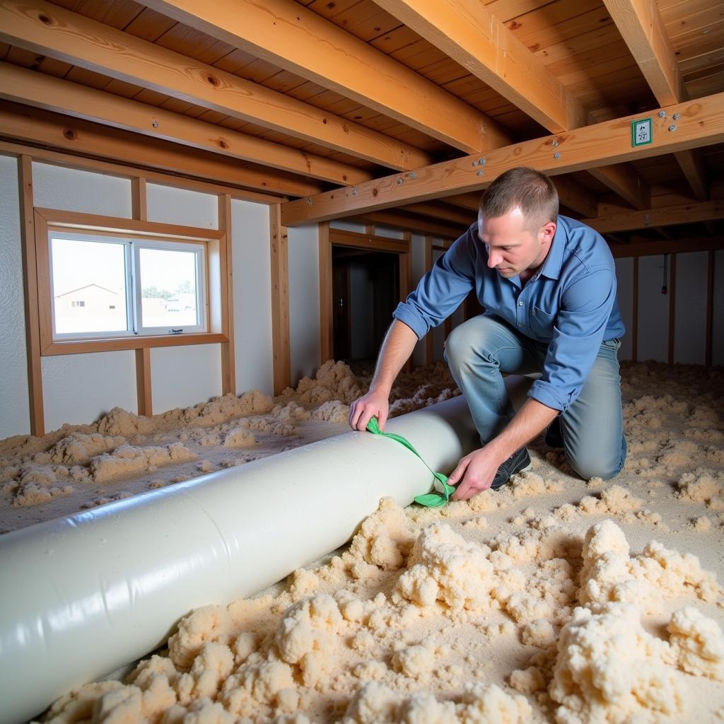 Upgrading Insulation in a Mobile Home's Crawl Space