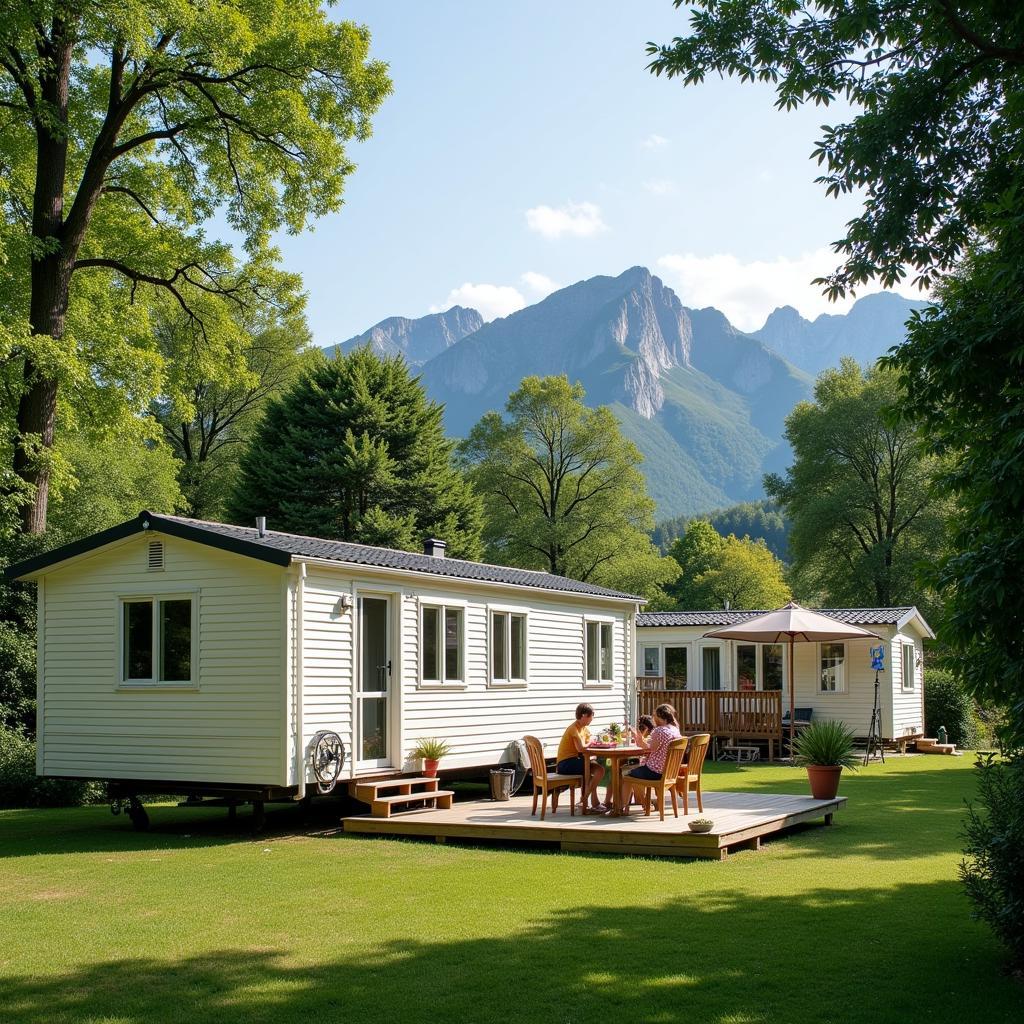 Scenic Mobile Home Park in Girona