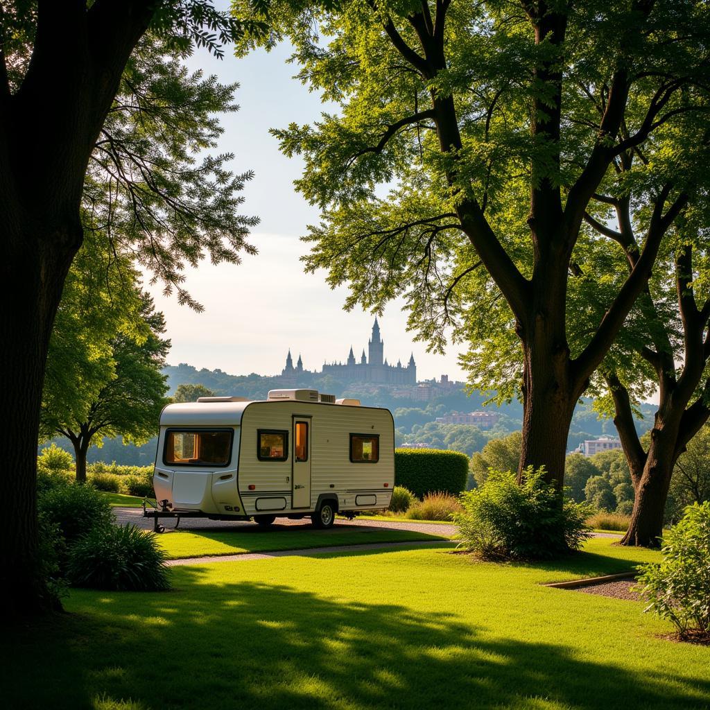 Scenic Mobile Home Campsite near Salamanca