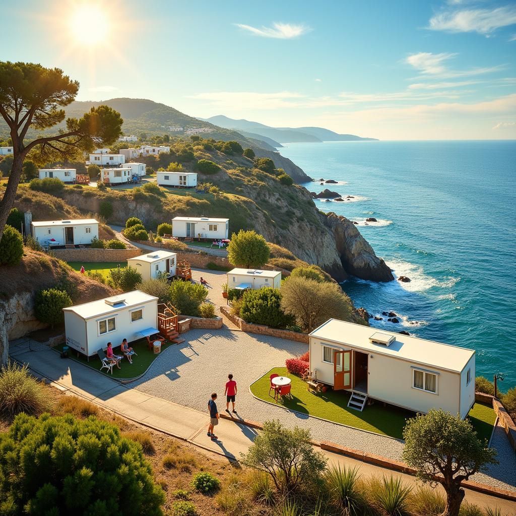 Mobile Home Park Overlooking the Spanish Coastline