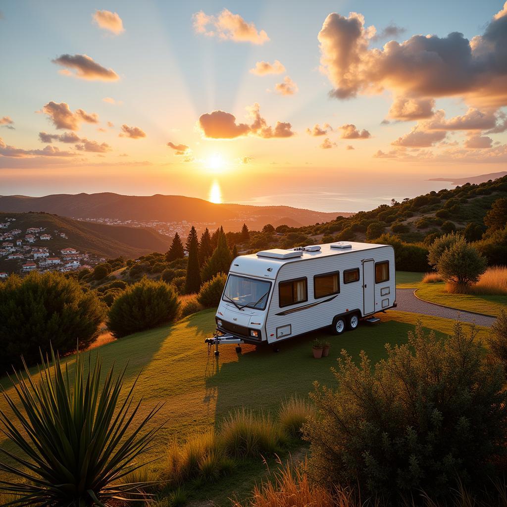 Mobile Homes Dotting the Spanish Coastline