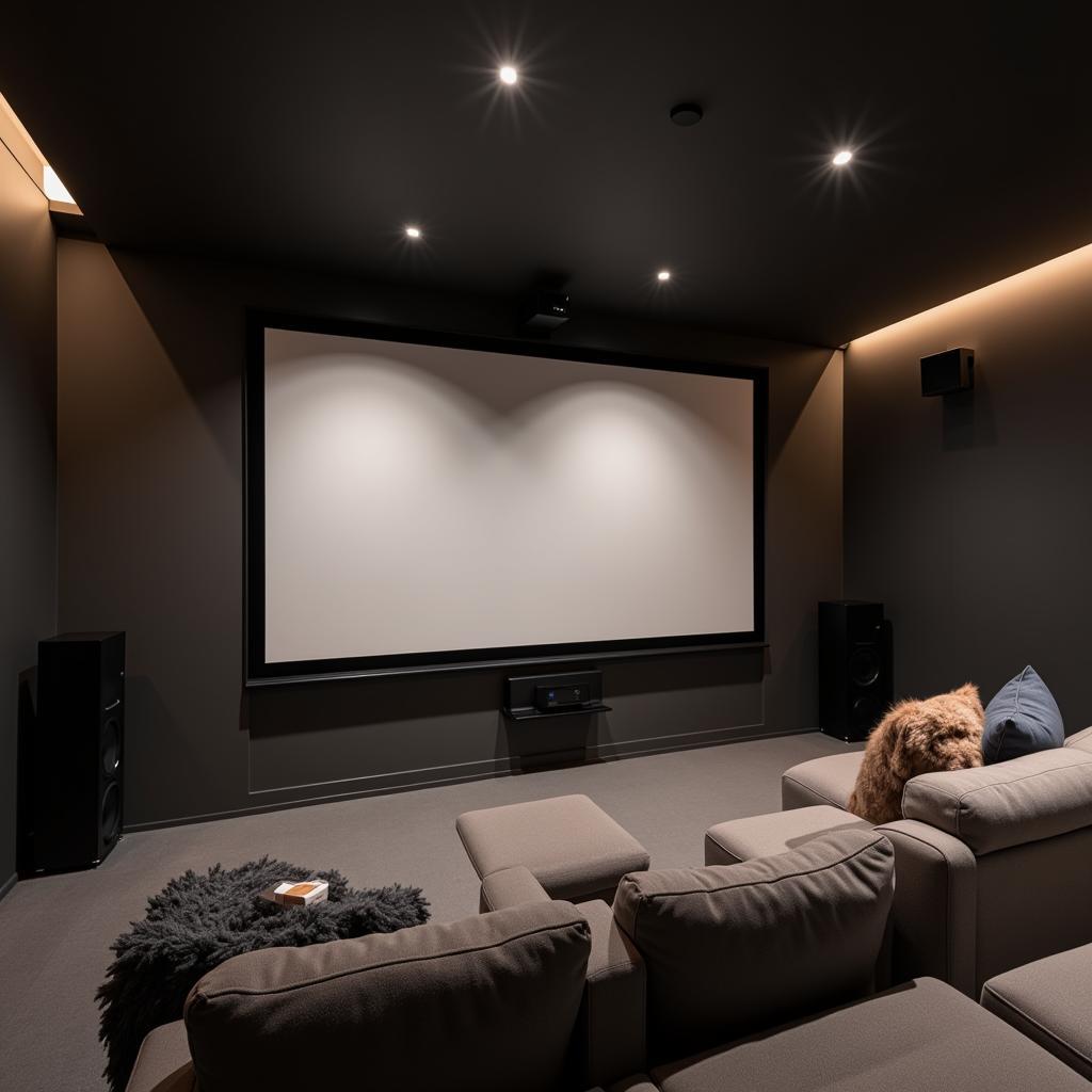 Modern Home Theater Setup in a Spanish Villa