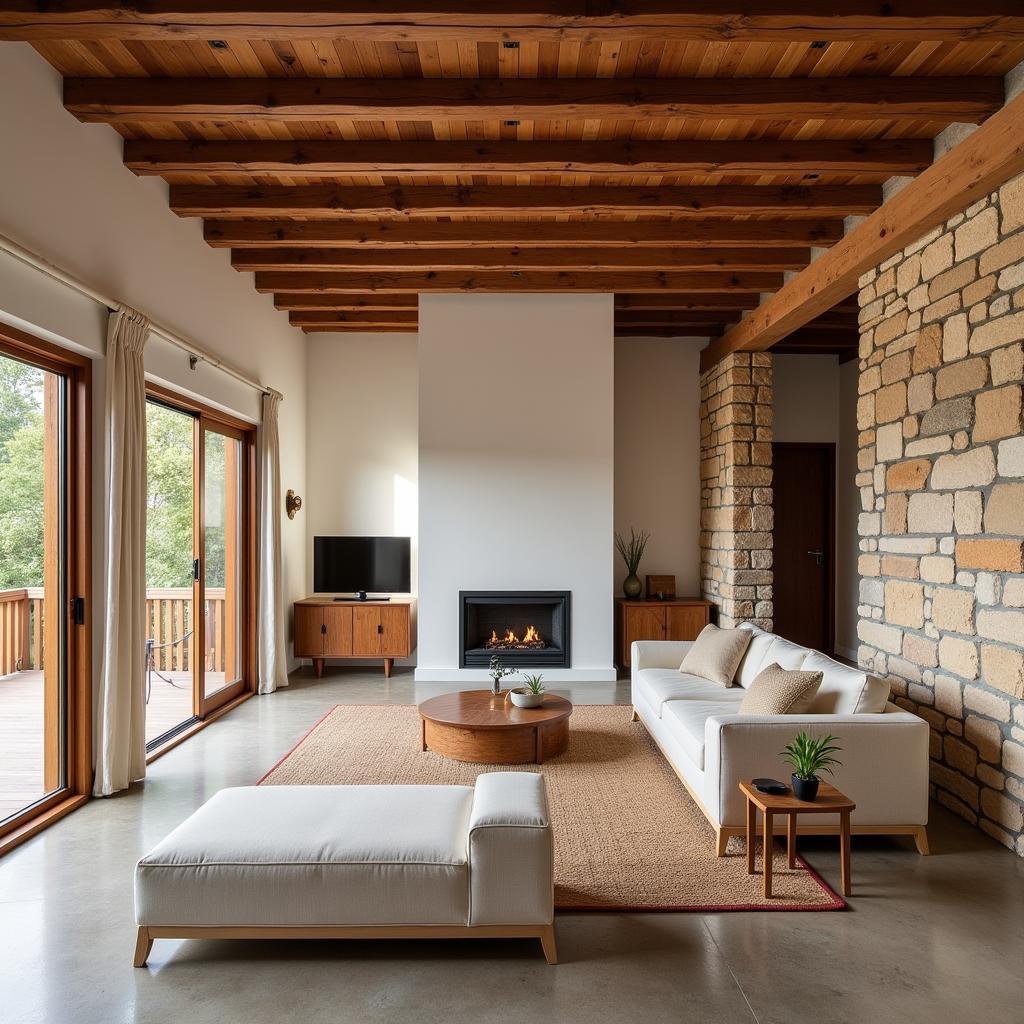 Modern Interior of a Restored Moli Home