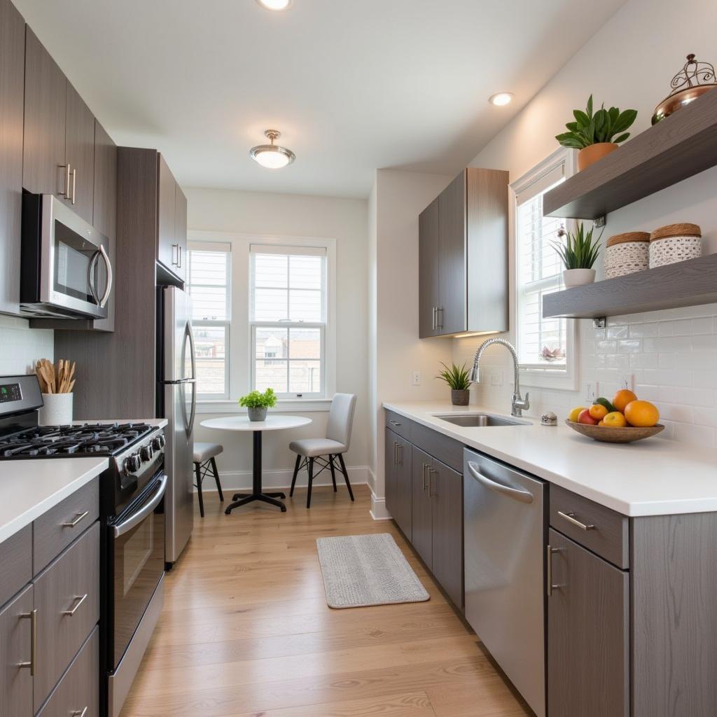 Modern kitchen in a 4 bedroom rental home