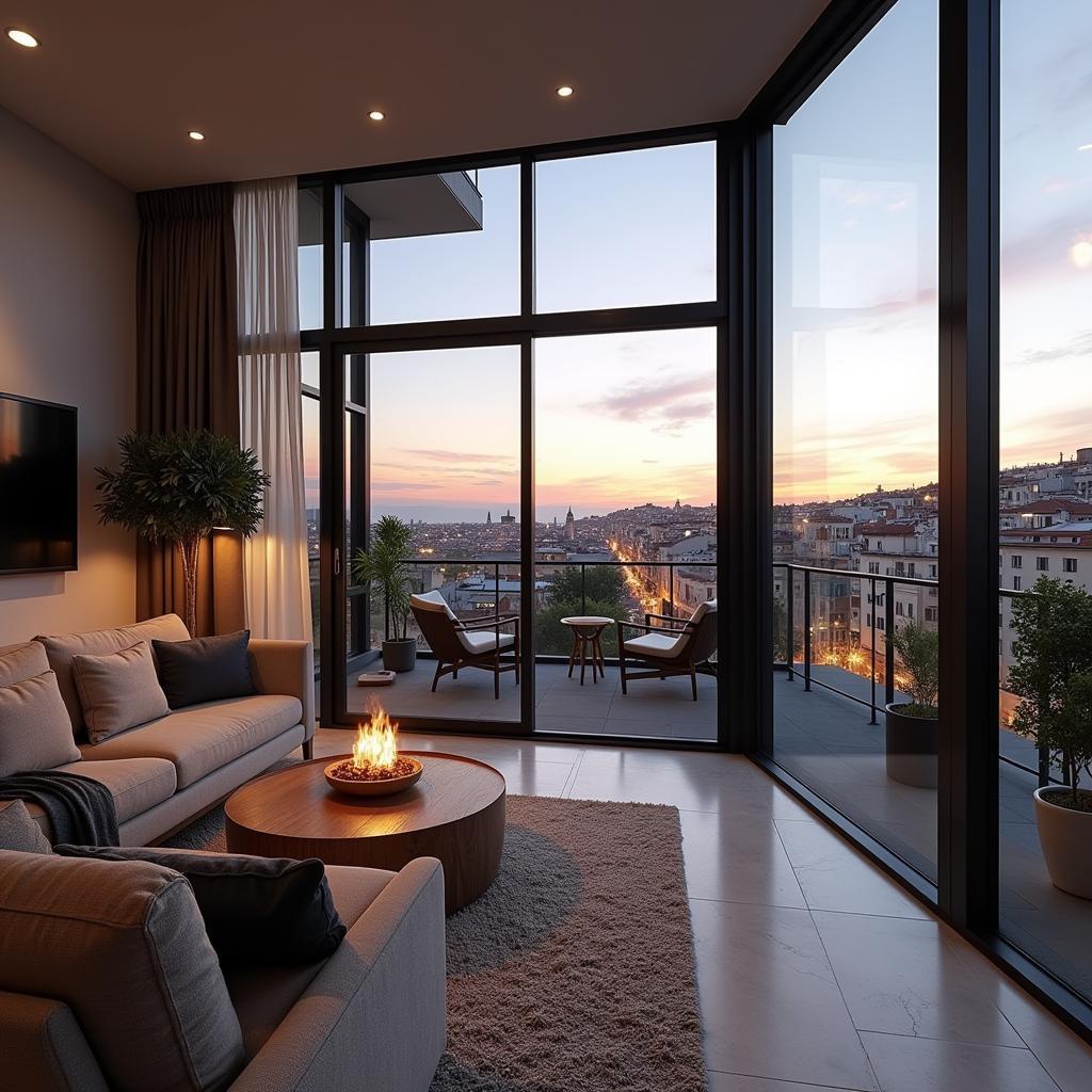 Modern Spanish Apartment with City Views