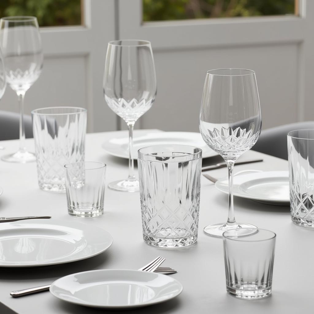 Modern Spanish Glassware from Zara Home