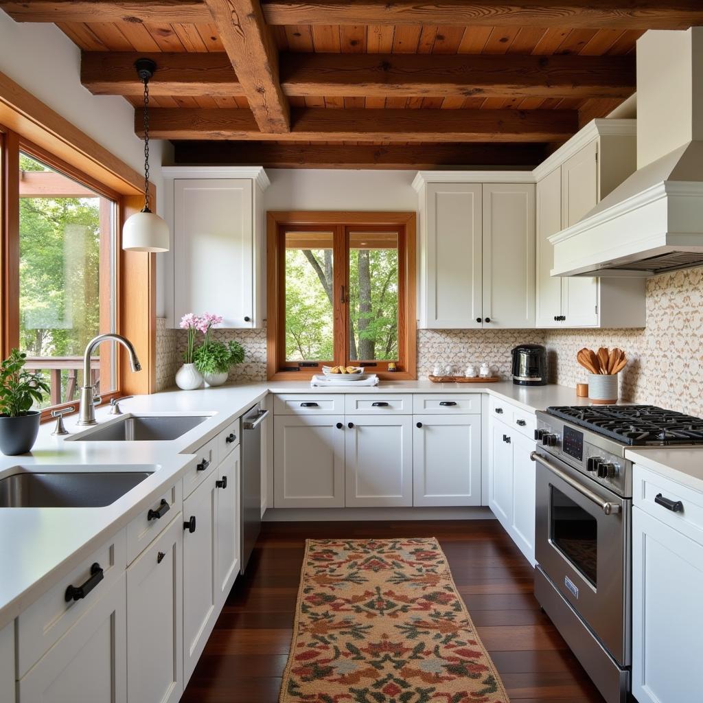 Modern Spanish Kitchen with Rustic Elements