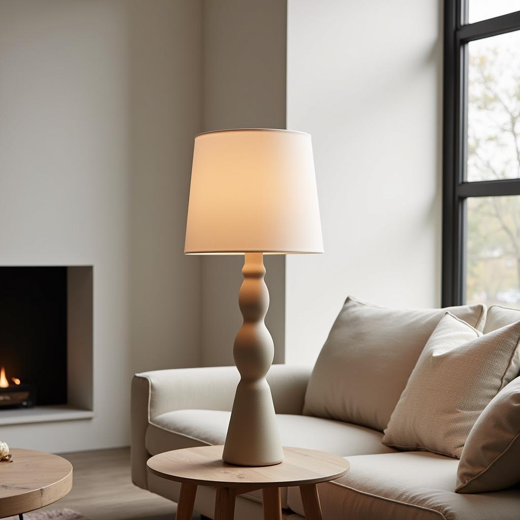 Modern Zara Home Table Lamp in a Minimalist Interior