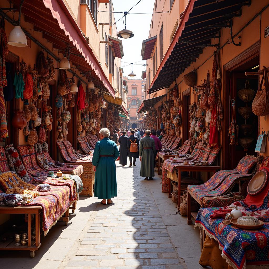 Colorful Moroccan Market Souvenirs