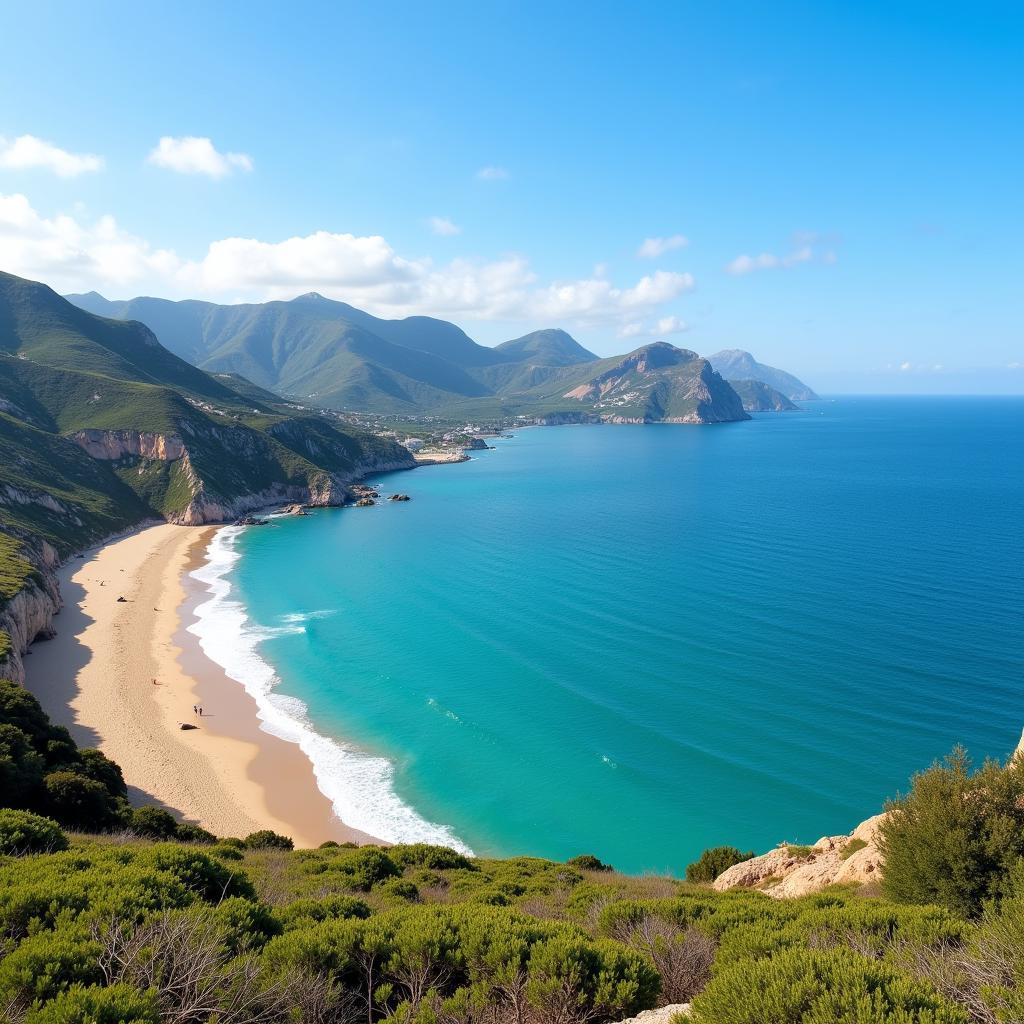 Panoramic view of the Murcia coastline