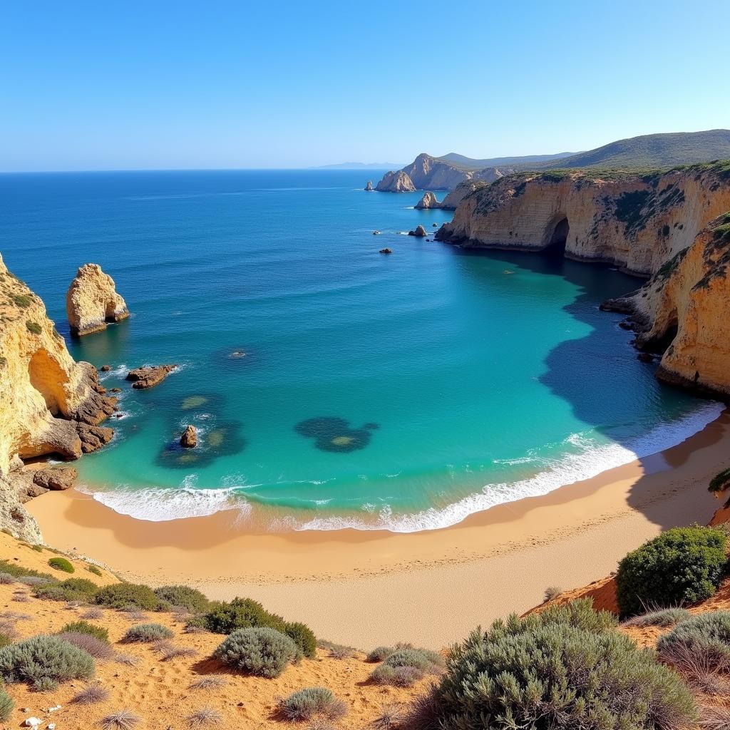 Scenic view of the Murcia coastline