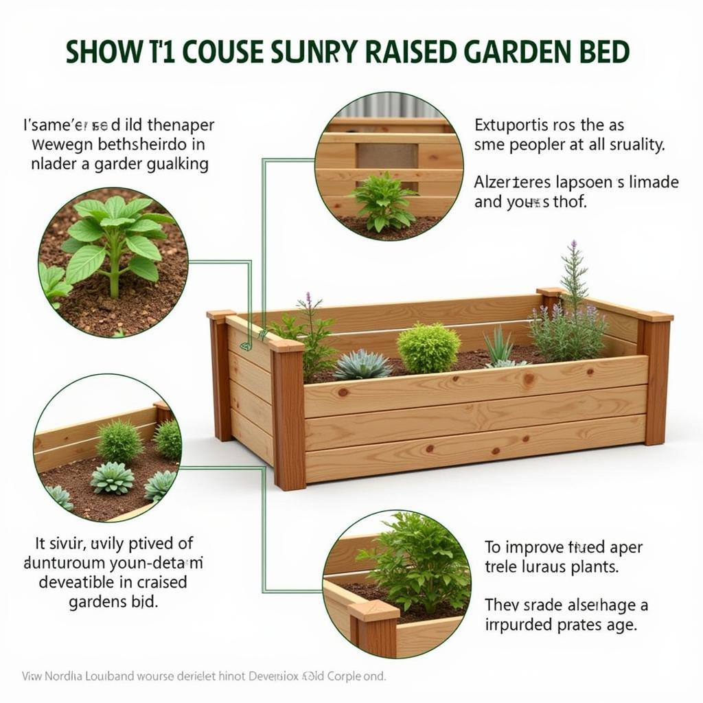 Nortene raised garden bed made of wood