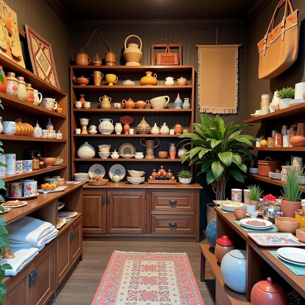 A display of Origen Home Decor items in a shop