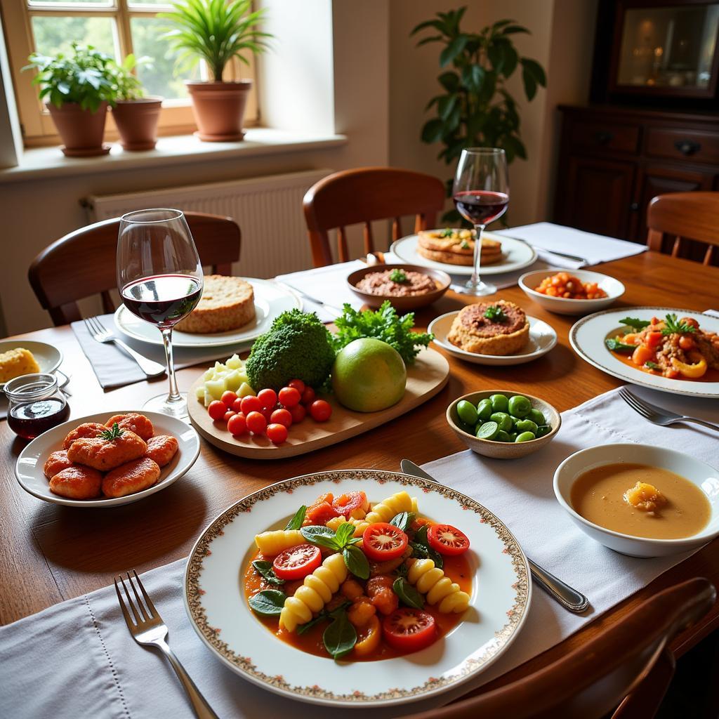 Delicious home-cooked meal in a Palermo home hotel