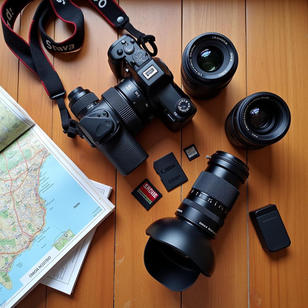 Camera equipment for capturing Spanish adventures