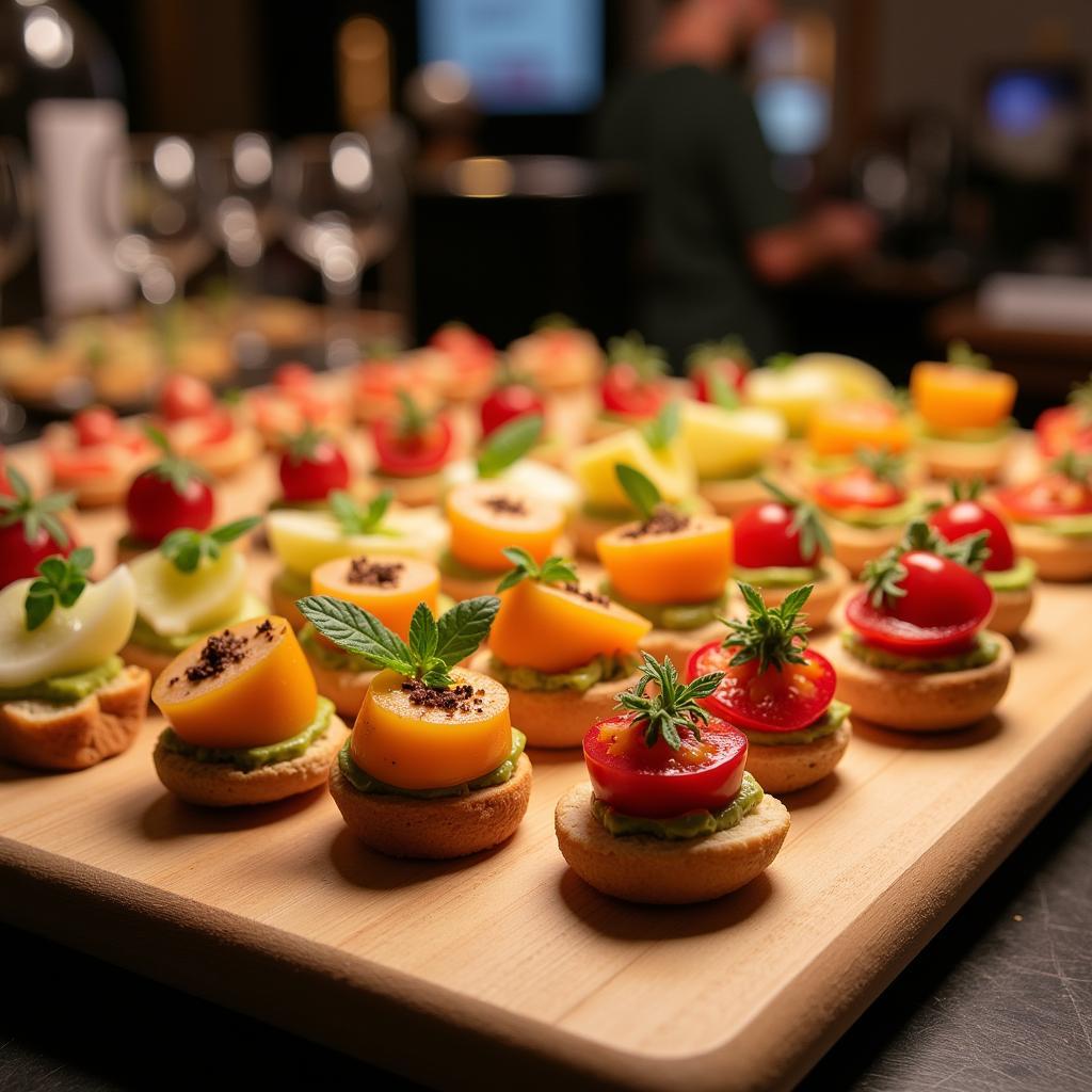 Delicious Pintxos Spread in San Sebastián