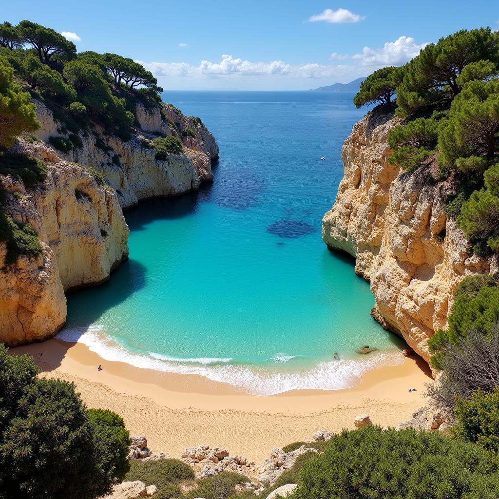 Secluded Cove at Platja de l'Home Mort