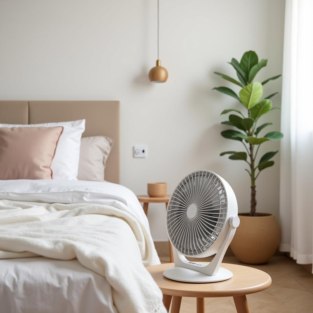 Portable Fan in Spanish Home