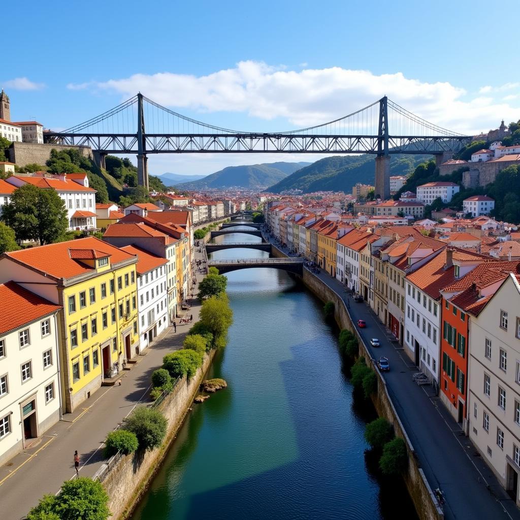 Porto Ribeira Riverfront View