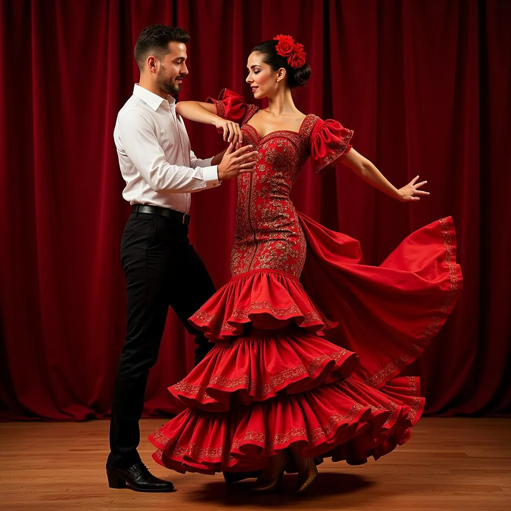 Enjoy a traditional flamenco show in a cozy setting