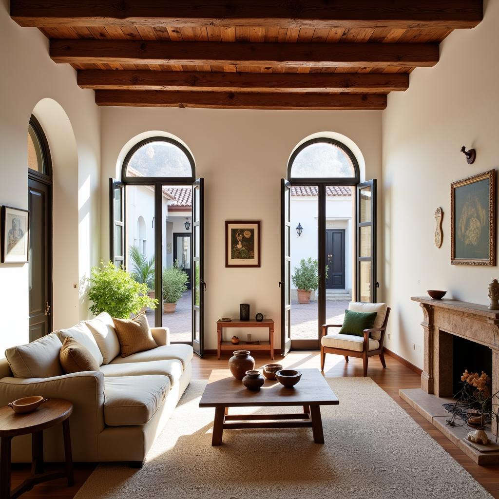 Spacious living room in a Quesera Zara Home