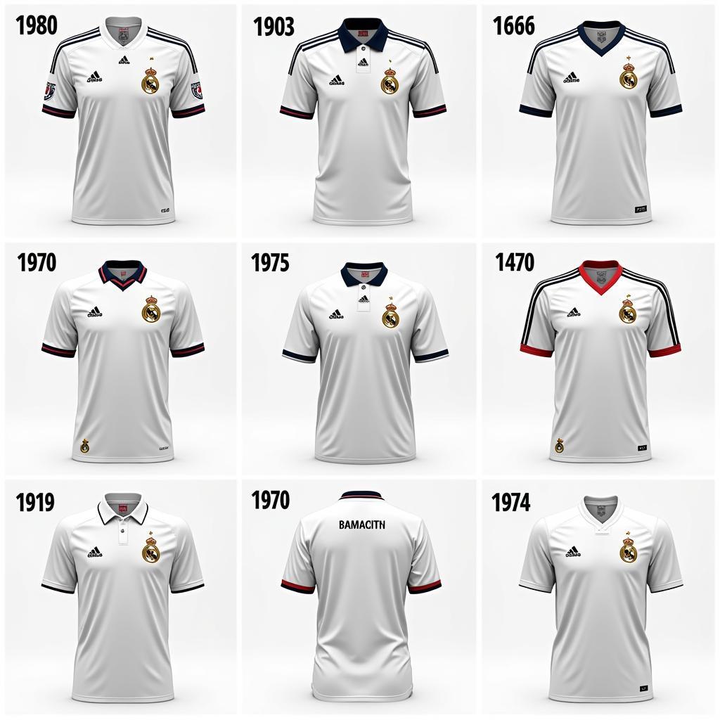 Real Madrid Jersey Evolution