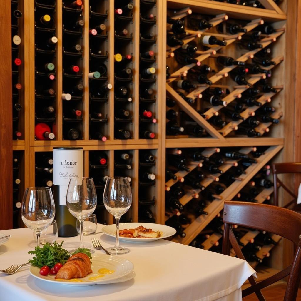 Restaurant L'Home Dels Nassos wine selection