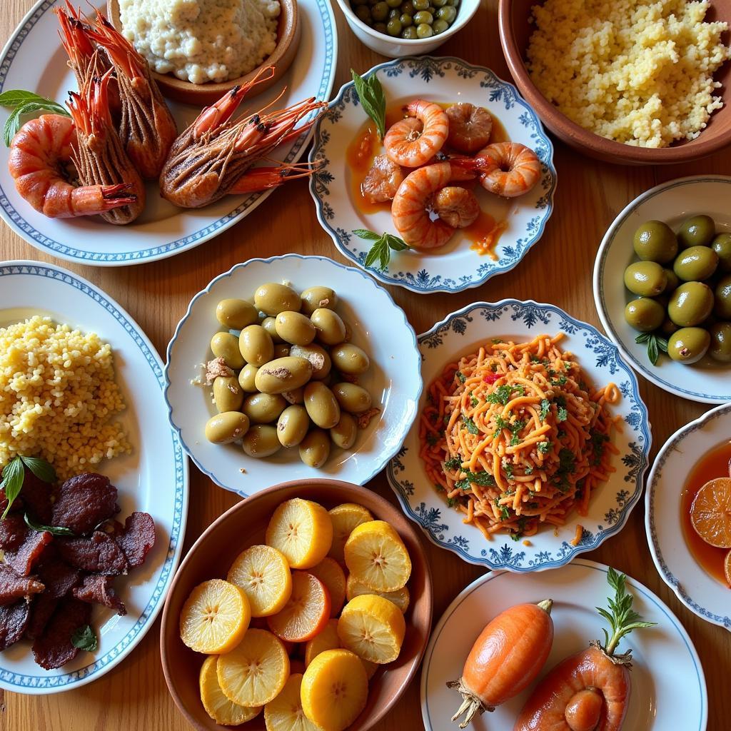 Restaurante Hom Palma tapas selection - colorful, fresh, diverse