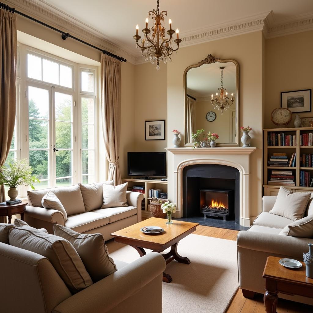 Spacious and inviting living room in a Roel Home