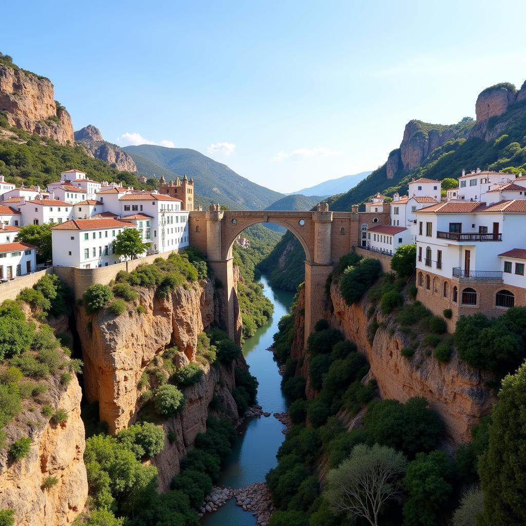 Ronda Bridge in Andalusia, Spain