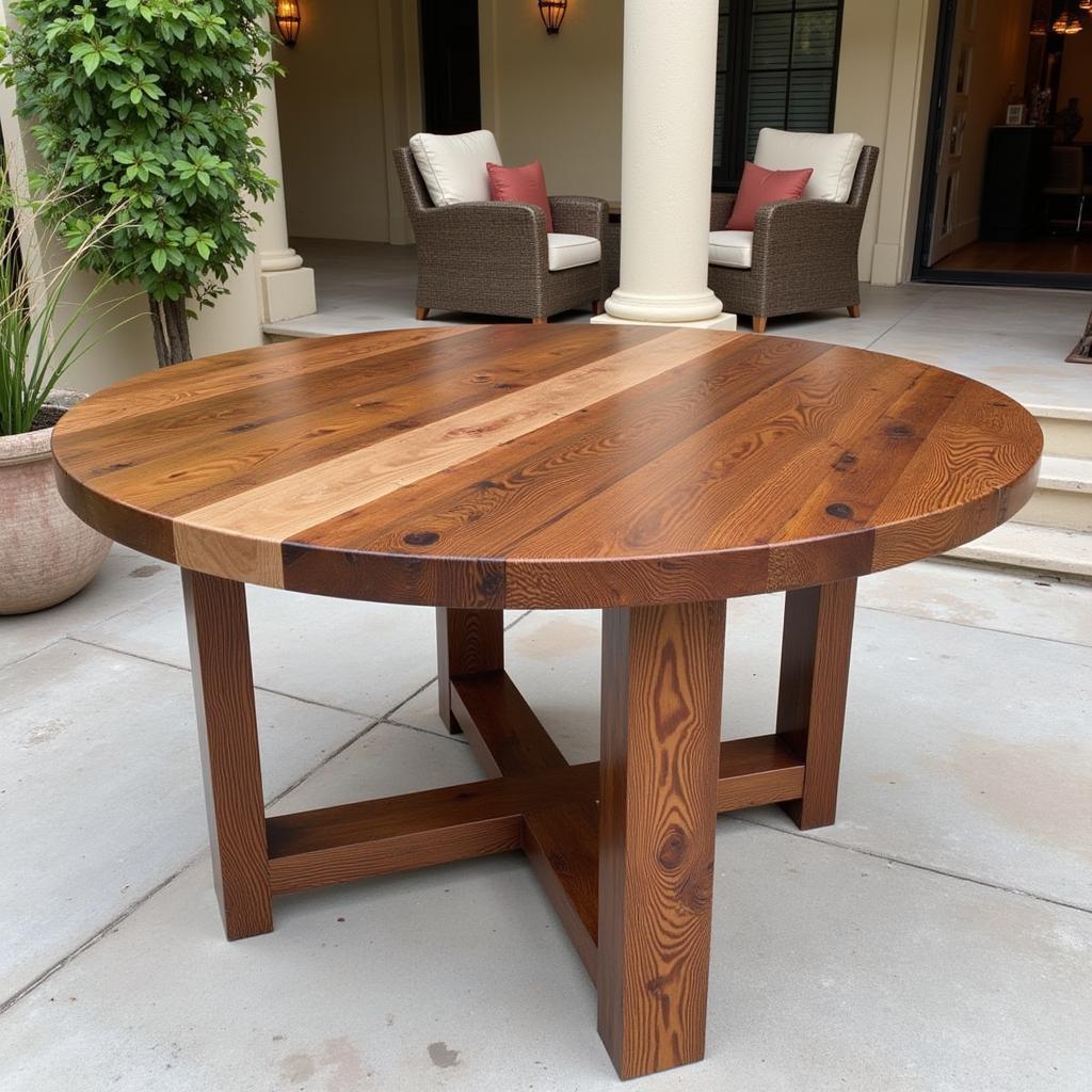 Rustic Round Dining Table