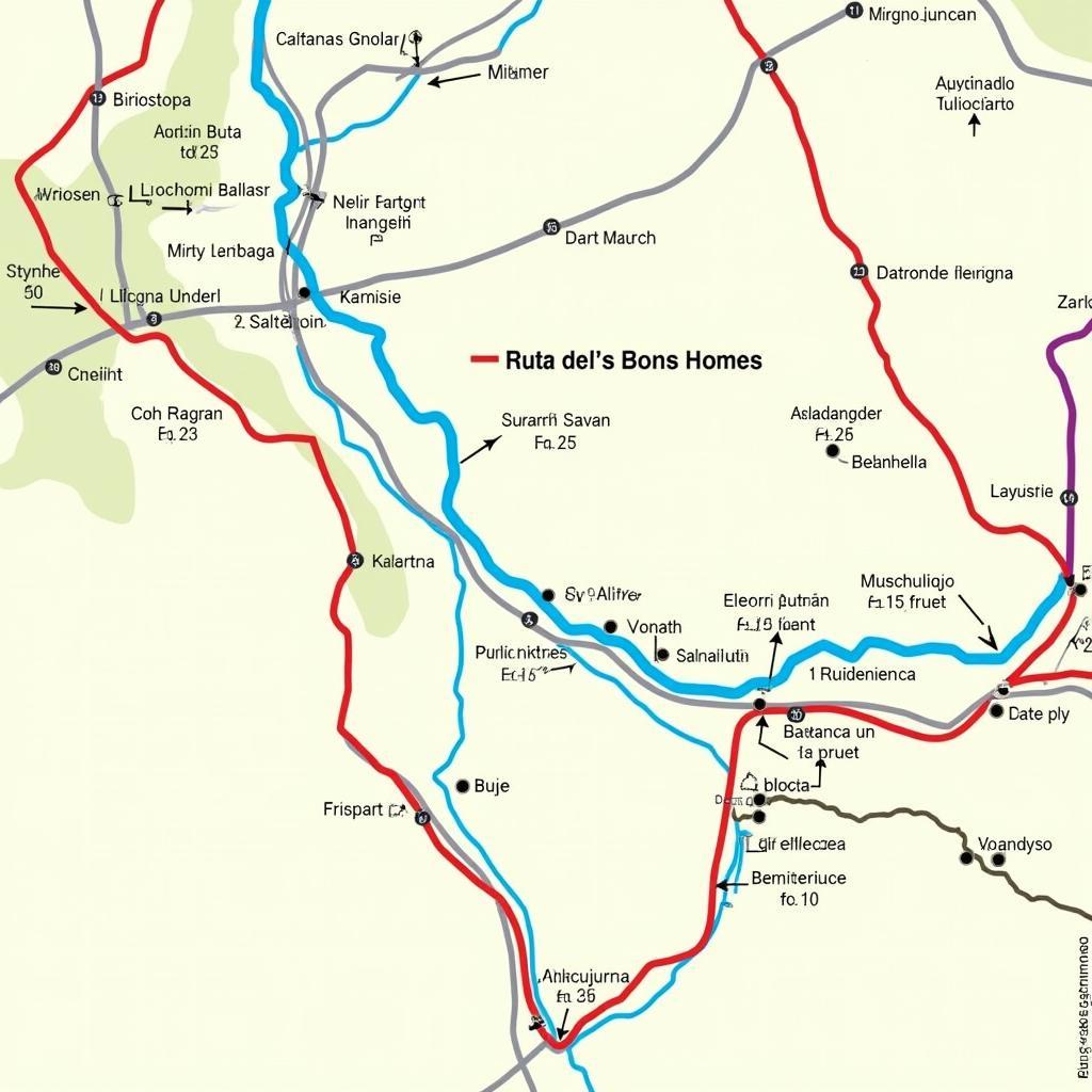 Following the Ruta dels Bons Homes map through the Pyrenees