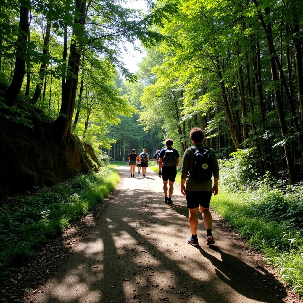 Hikers on the Trail