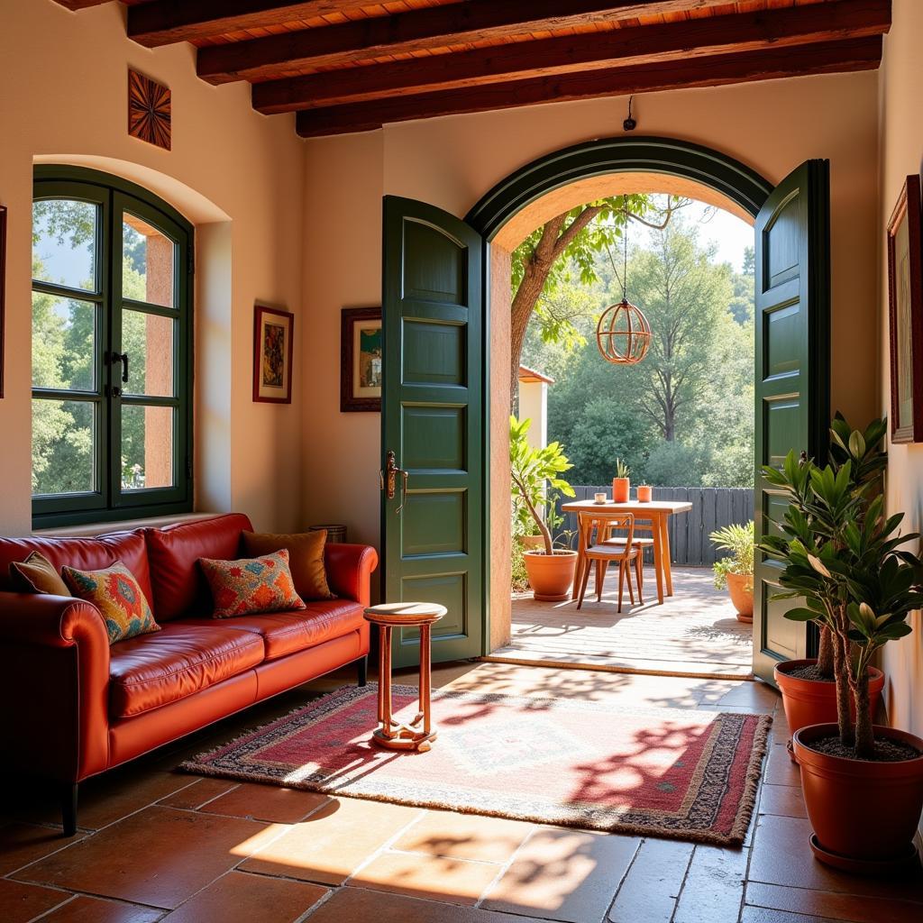 Cozy interior of Sakito Home