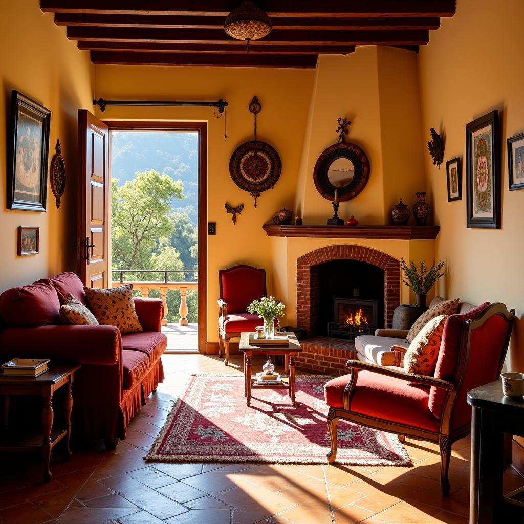 Cozy living room in a San Andres home