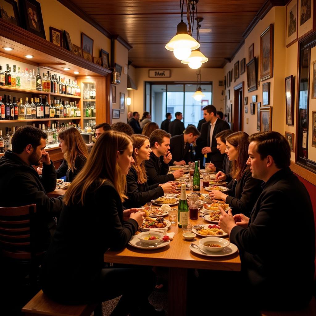 Enjoying Pintxos in San Sebastian